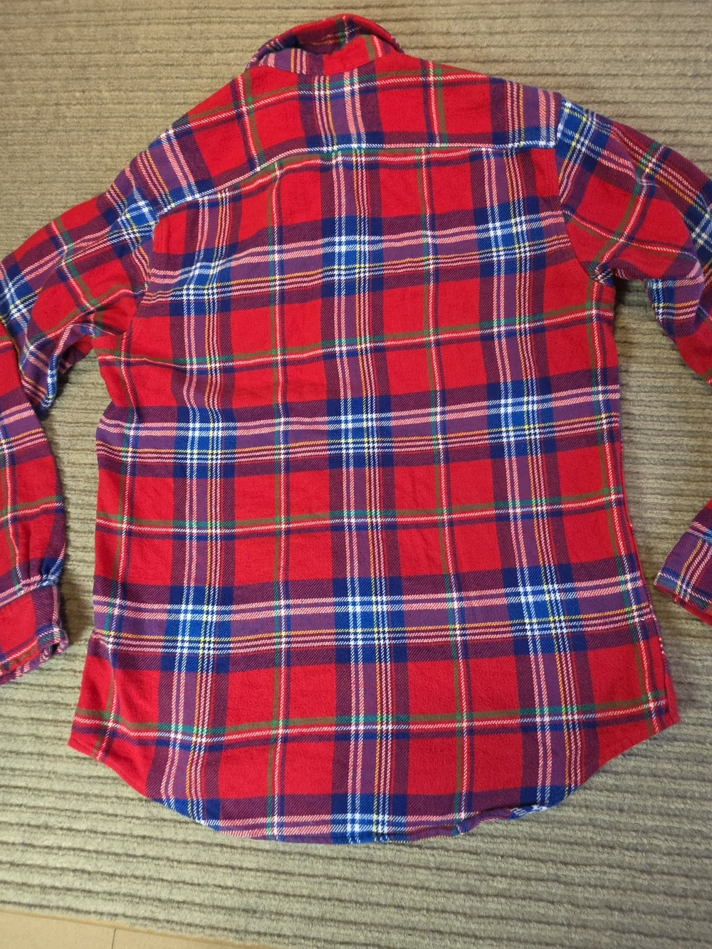 Polo Ralph Lauren Workshirt Men's S Red Plaid Classic Fit Flannel Button Down